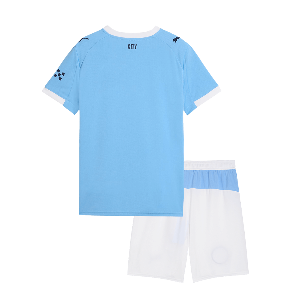 Manchester City Thuisshirt Kit 2025/26 Kinderen