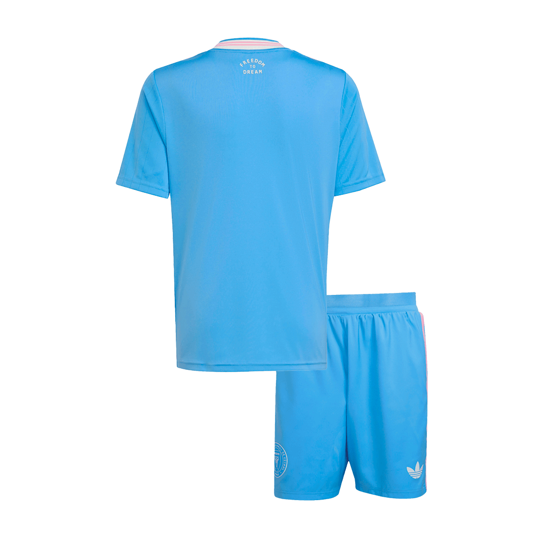 Inter Miami CF Derde Tenue Kit 2025 Junior Blauw