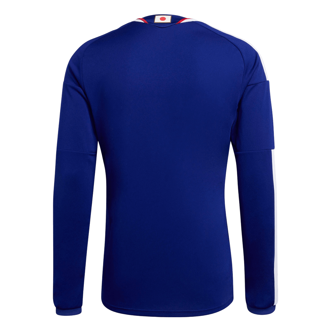 Japan Thuisshirt Lange Mouwen - Wereldkampioenschap 2026 Marineblauw Grote Maten