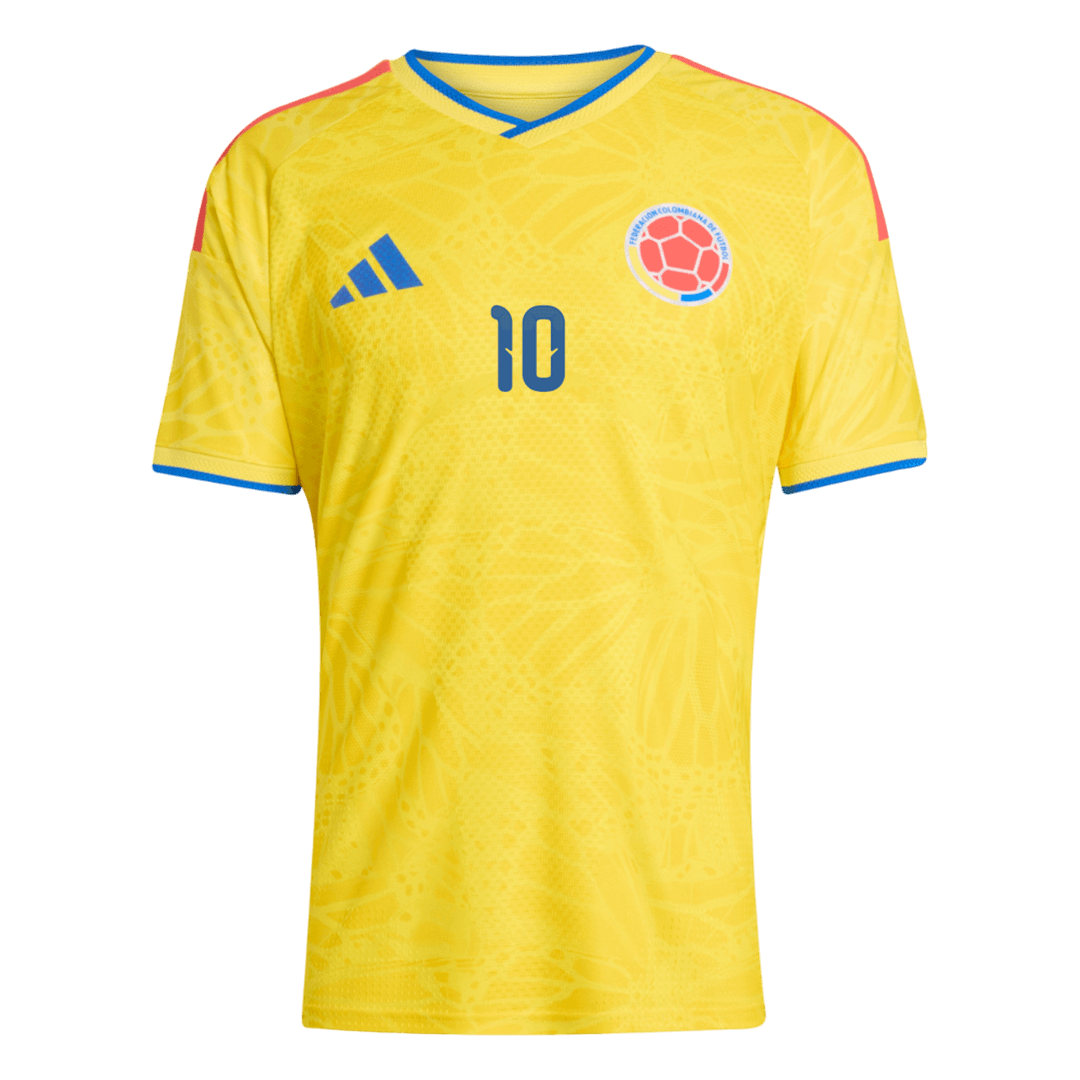 JAMES #10 Colombia Thuis tenue WK 2026 Geel Speler