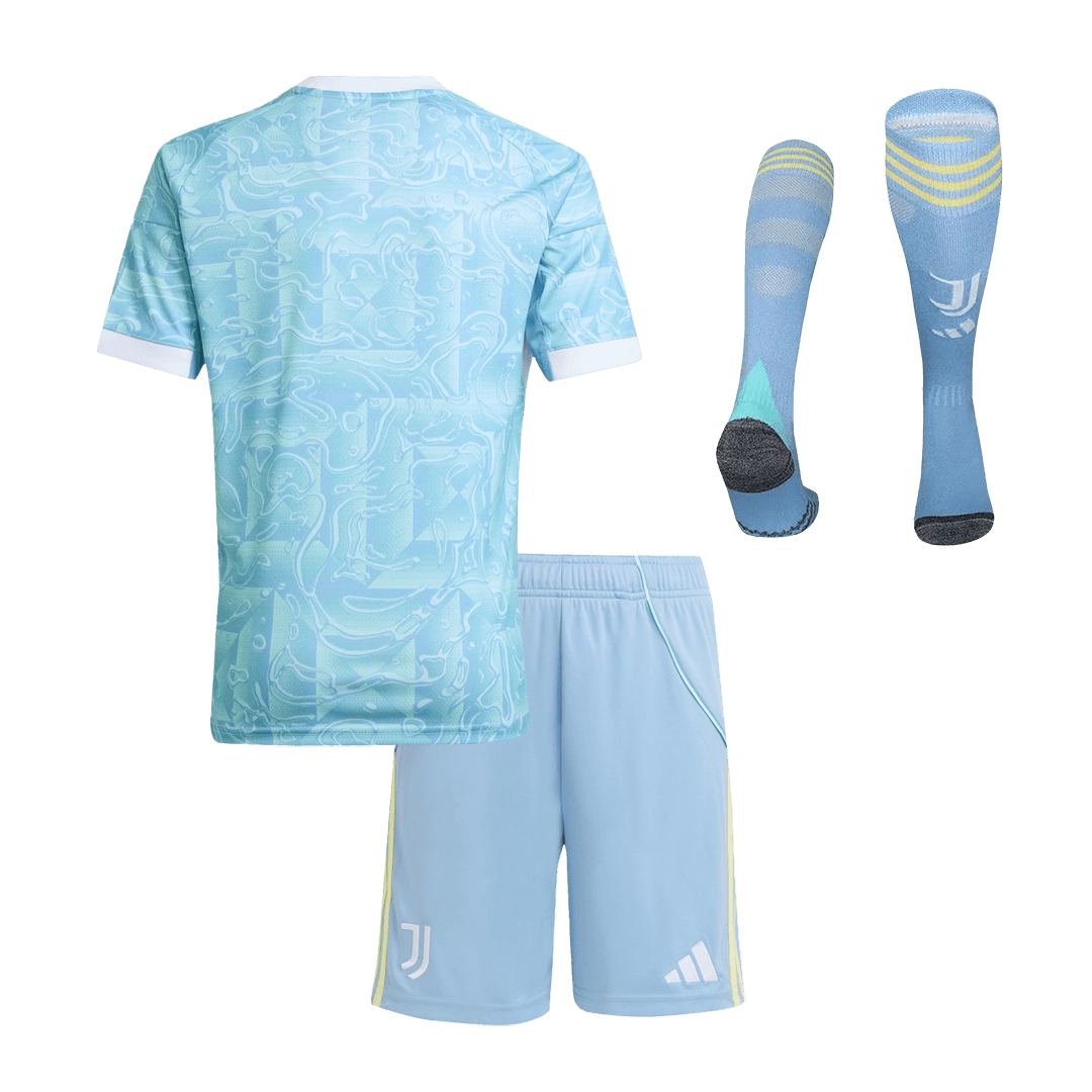 Vente Flash Juventus Extérieur Maillot Kit 2025/26 Enfant Bleu