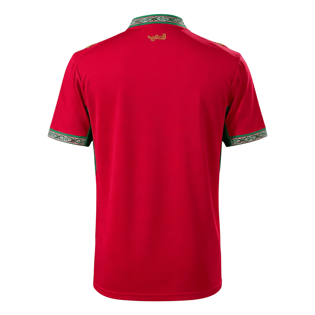 Maroc Domicile Maillot - Coupe du Monde 2026 Rouge Grande Taille