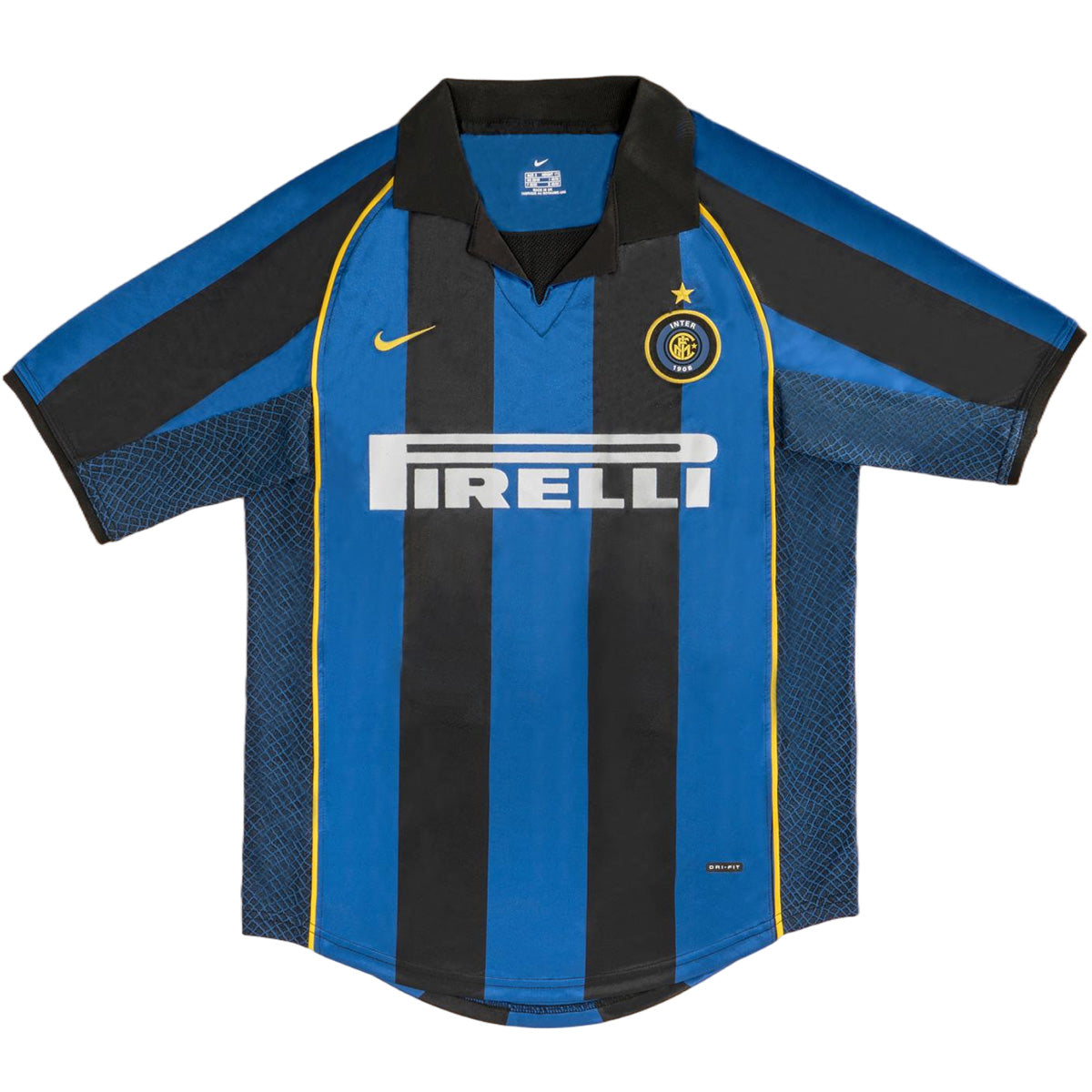 Retro Inter Milaan Thuisshirt 2001/02 Blauw&Zwart