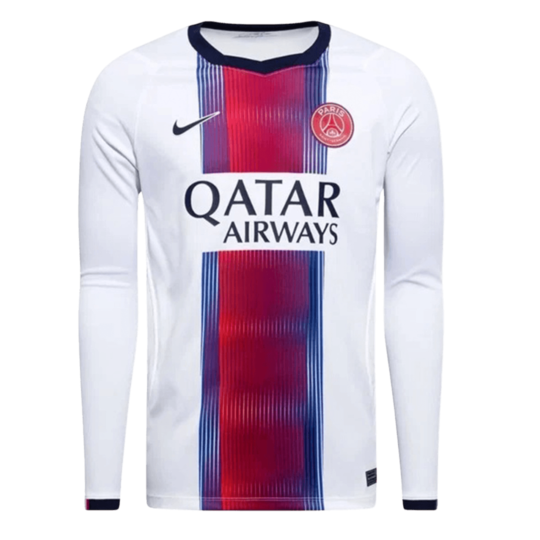 Les Paris Extérieur Maillot Manches Longues 2026/27 Blanc Grande Taille