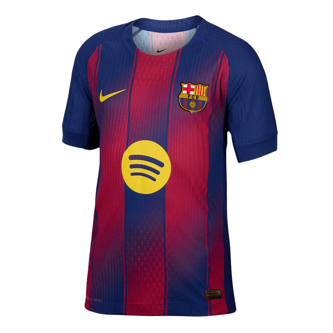 F.DE JONG #21 Barcelona Thuis Shirt 2025/26 Authentic - UCL