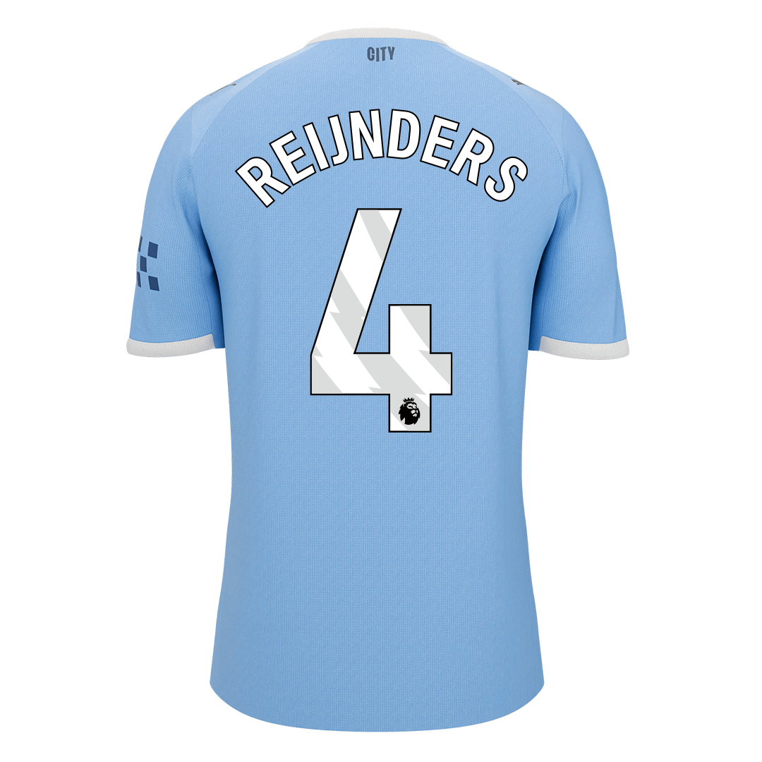 REIJNDERS #4 Manchester City Thuisshirt 2025/26 Blauw - Super