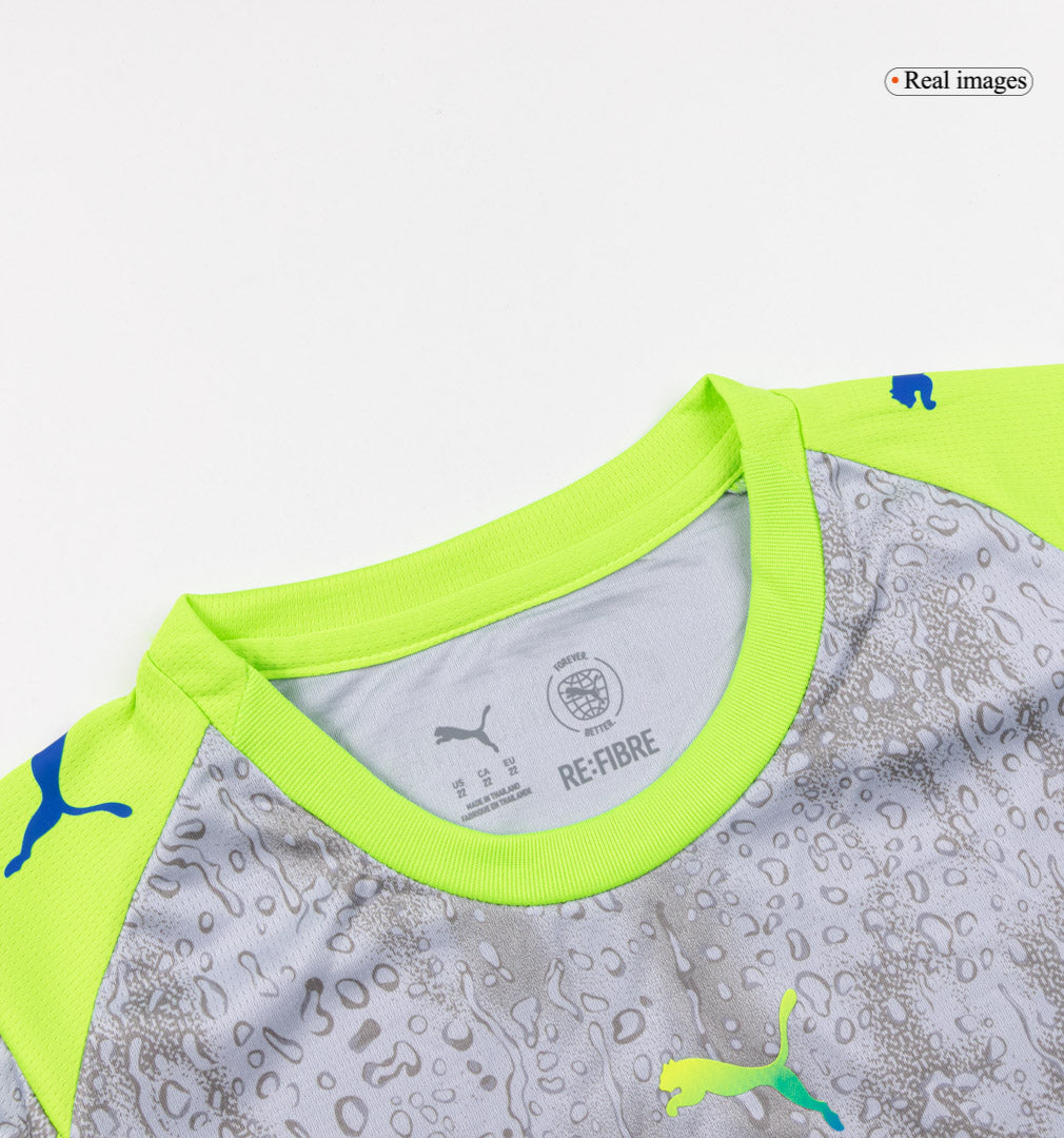 Manchester City Derde Thuisshirt Kit 2025/26 Kinderen Grijs