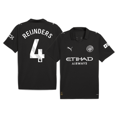 REIJNDERS #4 Manchester City Uitshirt 2025/26 Zwart