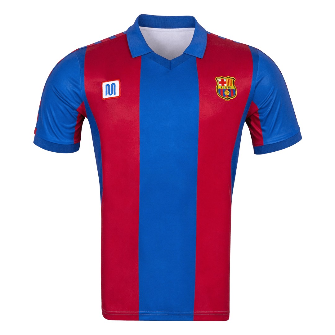 Retro Barcelona Thuis Shirt 1980/82 Blauw&Granaat