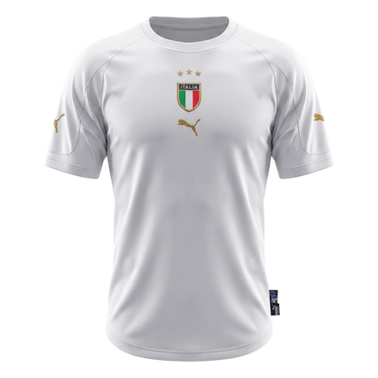 Retro Italië Uit Shirt 2004 Wit