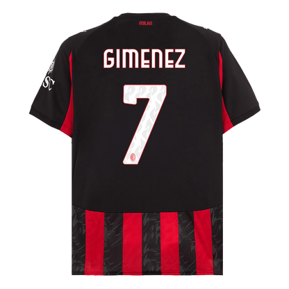 GIMENEZ #7 AC Milan Thuisshirt 2025/26 Grote Maten