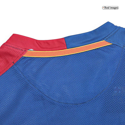 Retro Barcelone Domicile Maillot Manches Longues 2008/09 - UCL Final