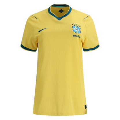 Vente Flash Femme Brésil Domicile Maillot - Coupe du Monde 2026 Jaune