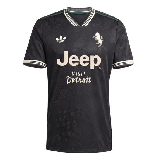 Juventus Derde Thuisshirt 2025/26 Zwart Authentiek Grote Maten