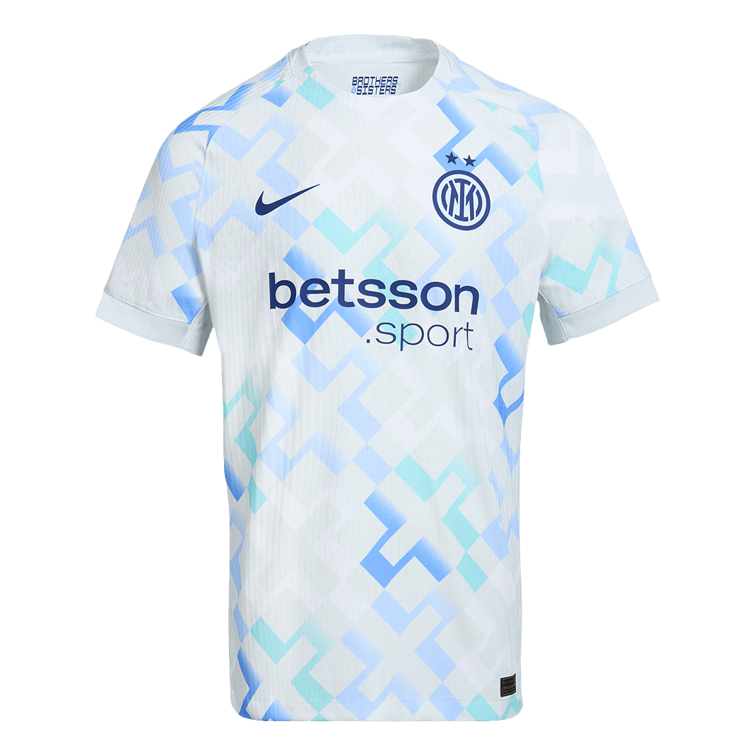Inter Milaan Uitshirt 2025/26 Blauw Authentiek