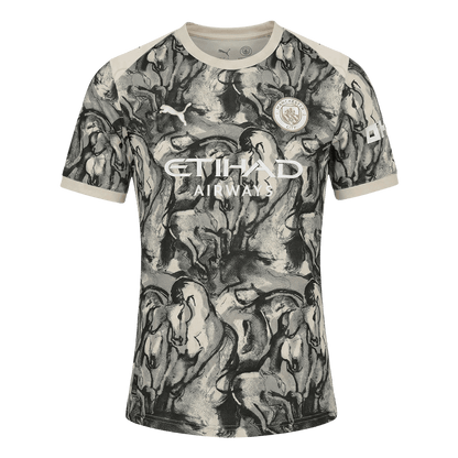 Manchester City Thuisshirt 2025/26 Zwart & Wit