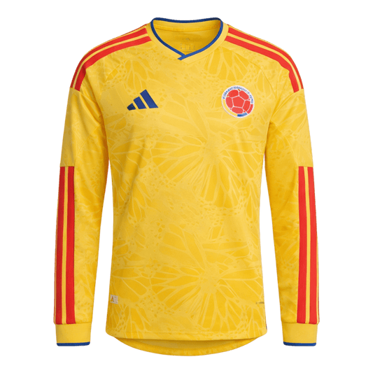 Colombia Thuisshirt Lange Mouwen - Wereldbeker 2026 Geel