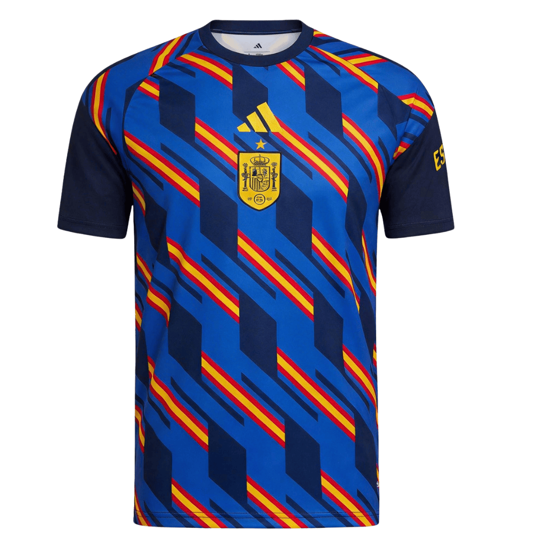 Espagne Pre-Match Maillot - Coupe du Monde 2026 Bleu marine