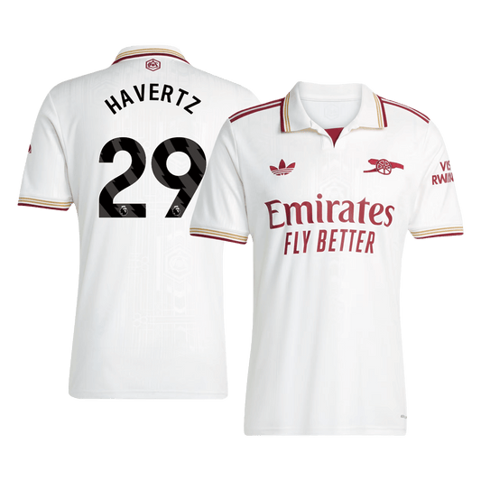HAVERTZ #29 Arsenal Derde Thuisshirt 2025/26 Wit