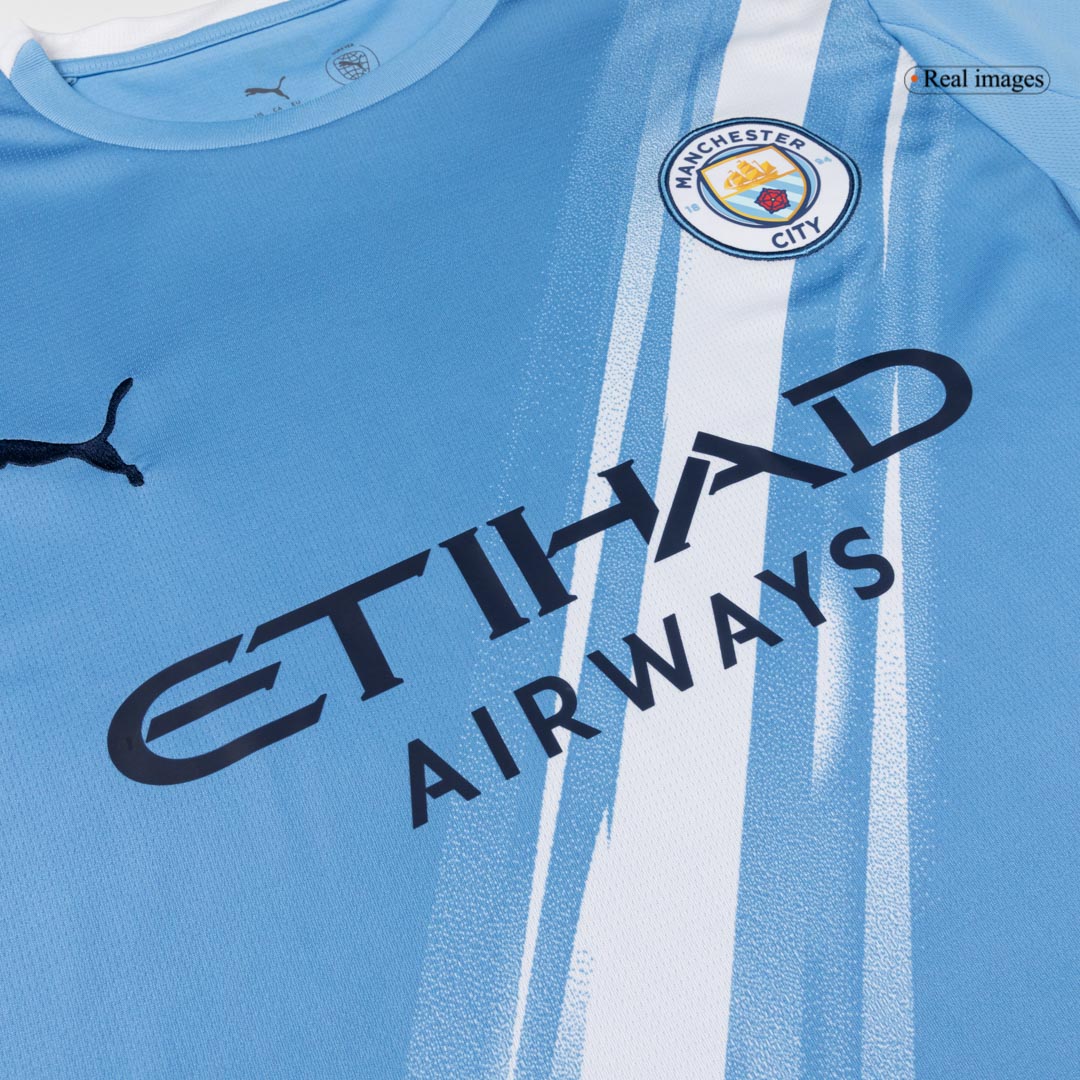 REIJNDERS #4 Manchester City Thuisshirt 2025/26 Blauw - Super