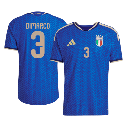 DIMARCO #3 Italië Thuistenue WK 2026 Blauw Speler