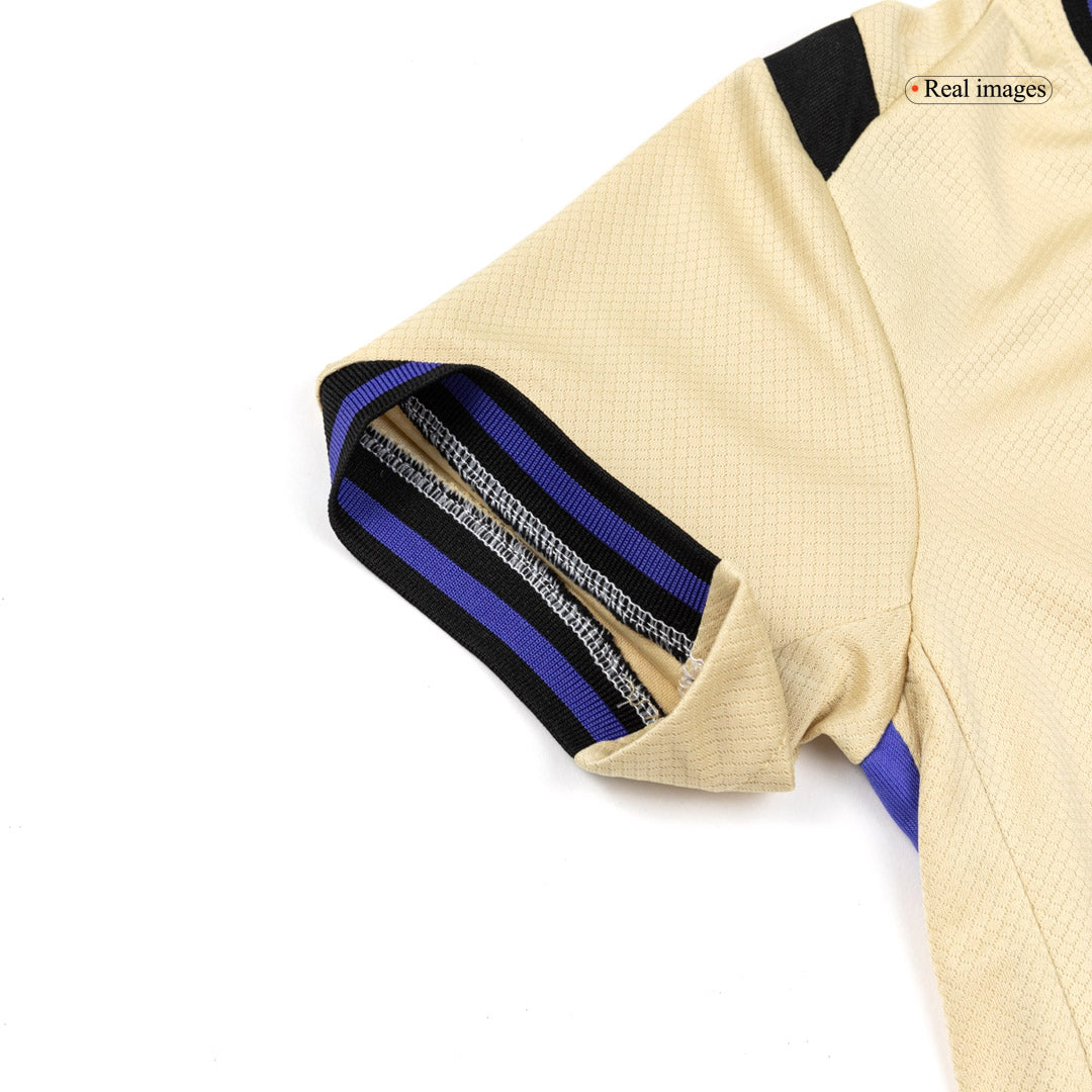 Barcelona Uit Thuisshirt Kit 2025/26 Junior Geel&Zwart