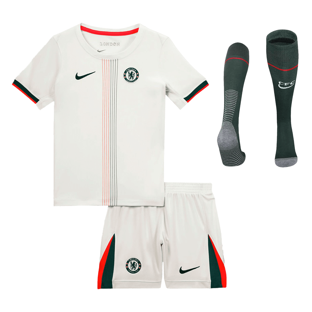Chelsea Uitshirt Tenue 2025/26 Junior Wit