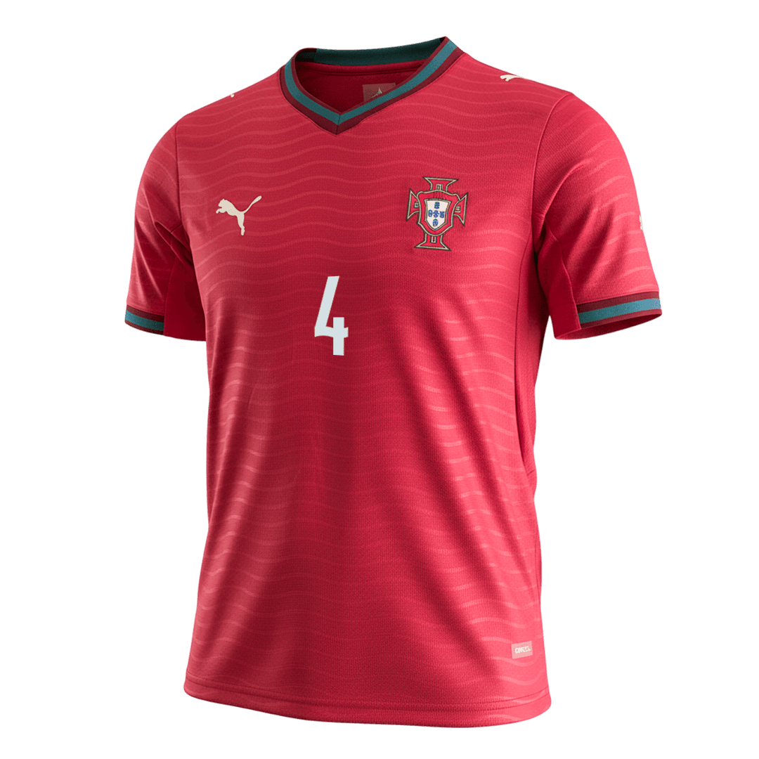 RÚBEN DIAS #4 Portugal Thuisshirt - WK 2026 Rood