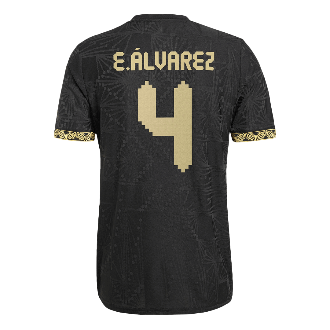 E.ÁLVAREZ #4 Mexico Derde Shirt 2025 Authentiek - Gold Cup