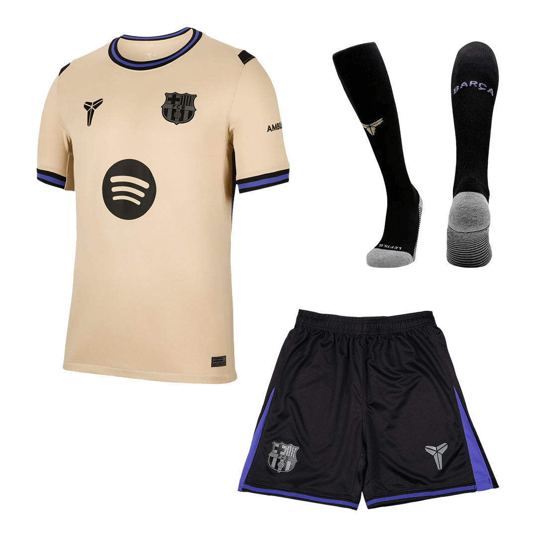 Barcelona Uit Thuisshirt Kit 2025/26 Geel&Zwart