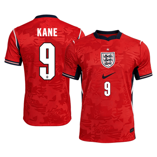 KANE #9 Engeland Uit Thuisshirt - Wereldkampioenschap 2026 Rood