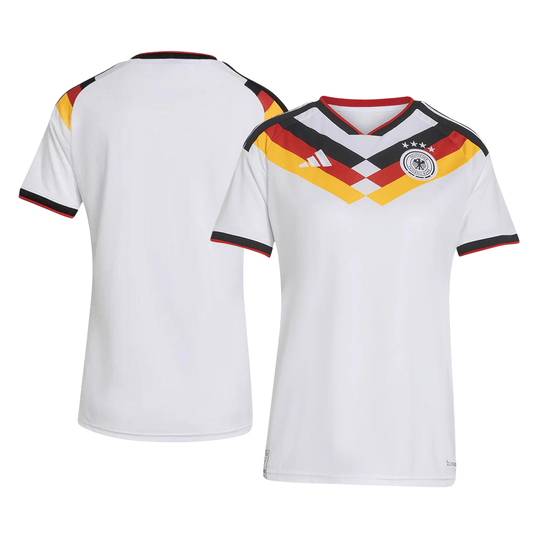 Vente Flash Femme Allemagne Domicile Maillot - Coupe du Monde 2026 Blanc