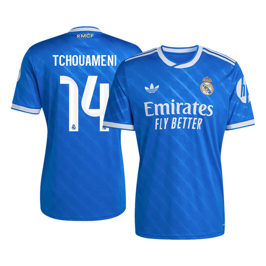 TCHOUAMENI #14 Real Madrid Derde Thuisshirt 2025/26 Blauw