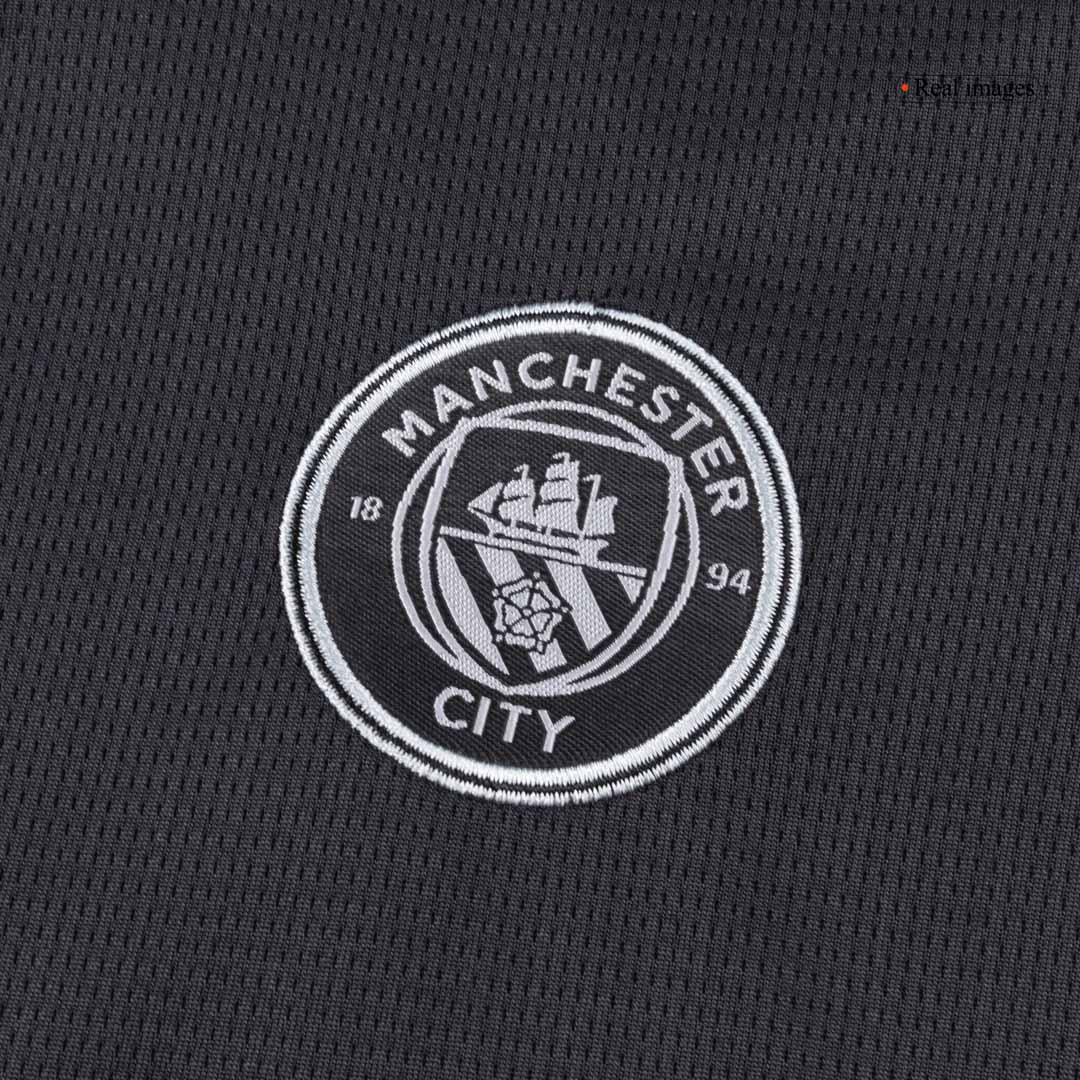 Manchester City Uit Tenue Kit 2025/26 Kinderen Zwart