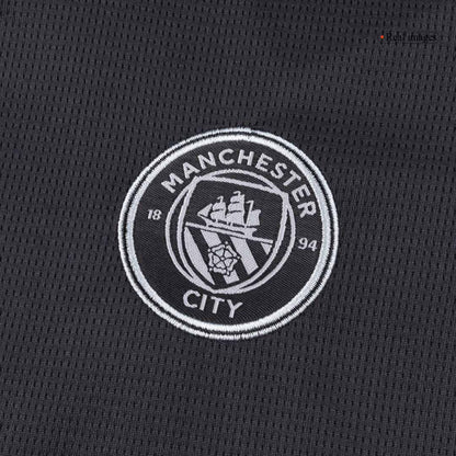 Manchester City Uit Tenue Kit 2025/26 Kinderen Zwart