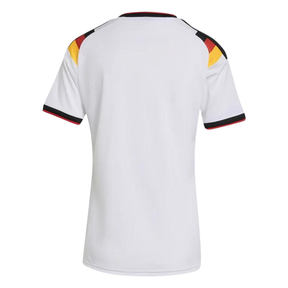 Vente Flash Femme Allemagne Domicile Maillot - Coupe du Monde 2026 Blanc