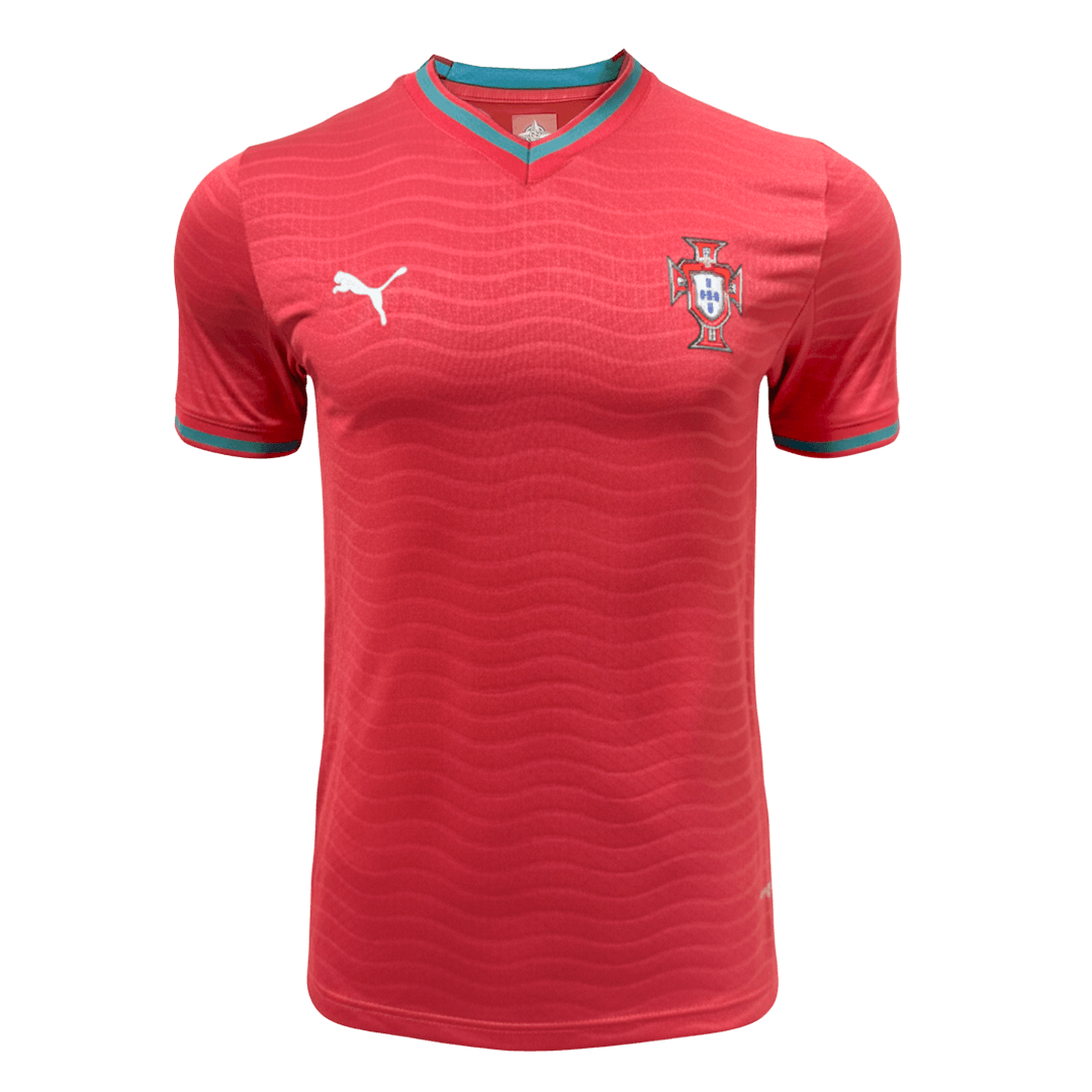 Portugal Thuisshirt Wereldkampioenschap 2026 Rood Speler Grote Maat