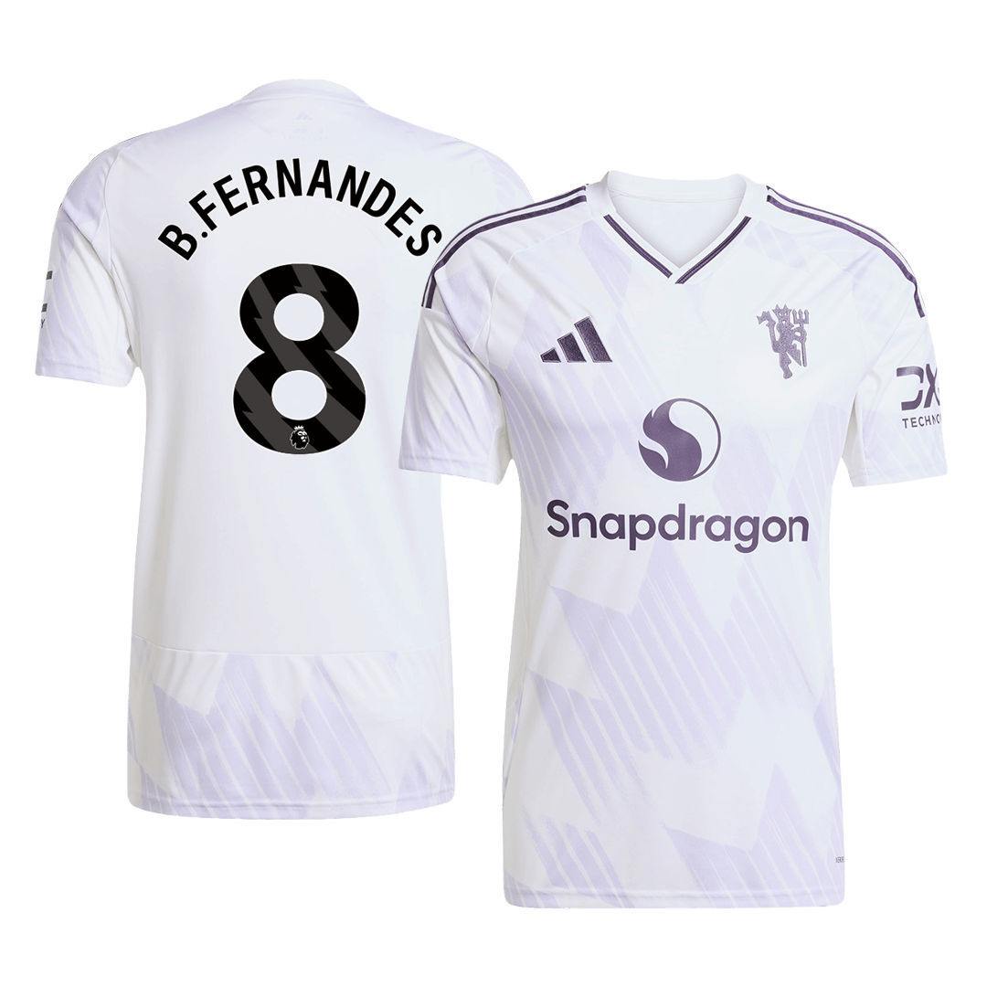 B.FERNANDES #8 Manchester United Uit Thuisshirt 2025/26 Grote Maten