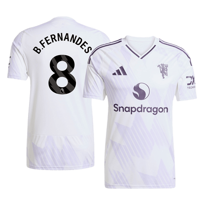 B.FERNANDES #8 Manchester United Uit Thuisshirt 2025/26 Grote Maten