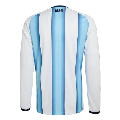 Argentinië Thuisshirt Lange Mouwen - Wereldkampioenschap 2026 Blauw&Wit Grote Maat