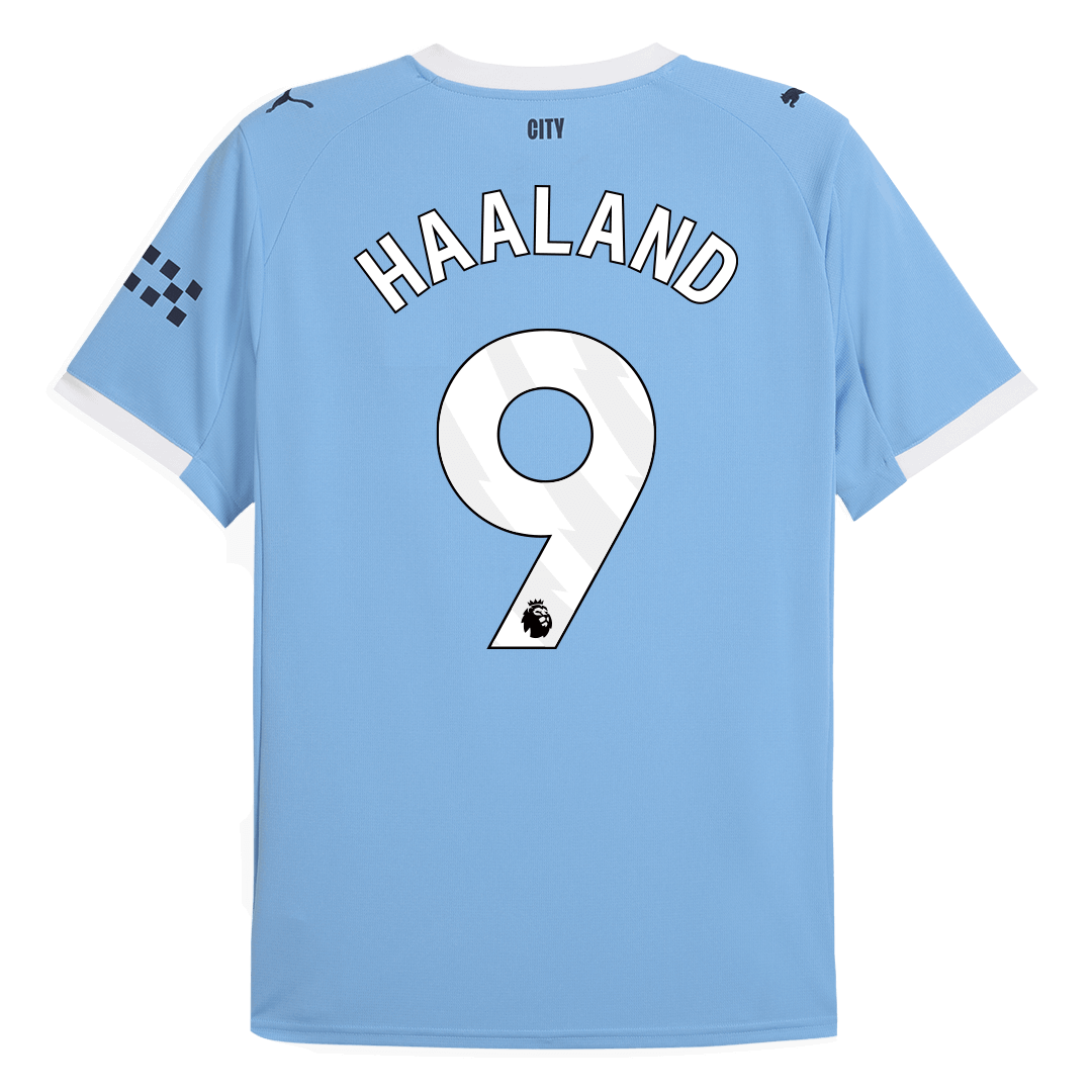HAALAND #9 Manchester City Thuisshirt 2025/26 Grote Maten