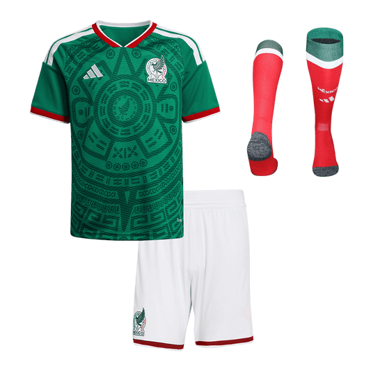 Vente Flash Mexique Domicile Maillot Kit 2025/26 Enfant Vert