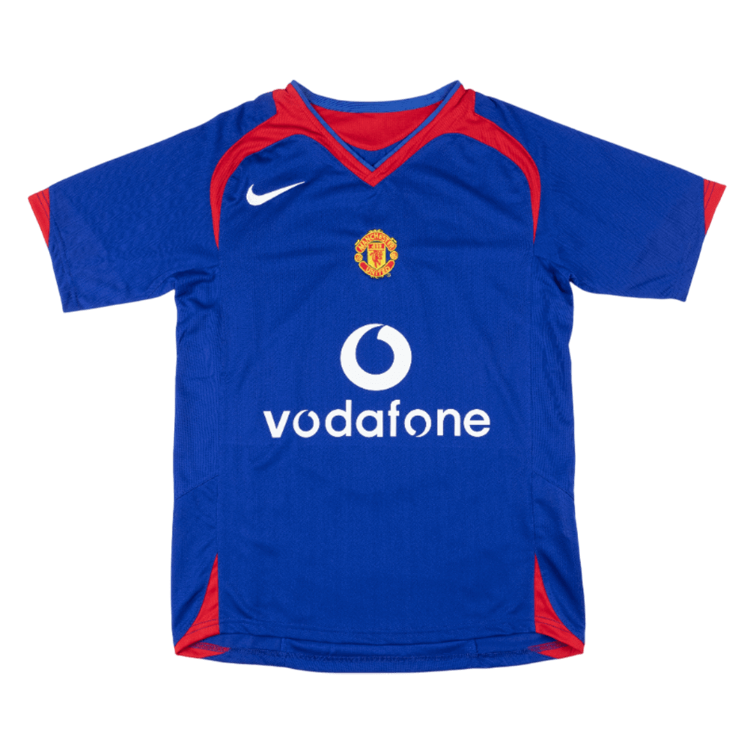 Retro Manchester United Uitshirt 2005/06 Blauw