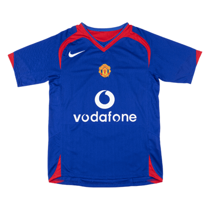Retro Manchester United Uitshirt 2005/06 Blauw