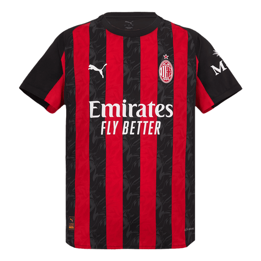 AC Milan Thuis Shirt 2025/26 Rood&Zwart Authentiek