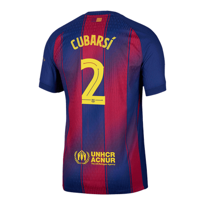 CUBARSÍ #2 Barcelona Thuisshirt 2025/26 Authentiek - UCL
