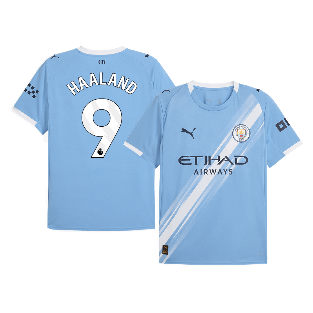 HAALAND #9 Manchester City Thuisshirt 2025/26 Grote Maten