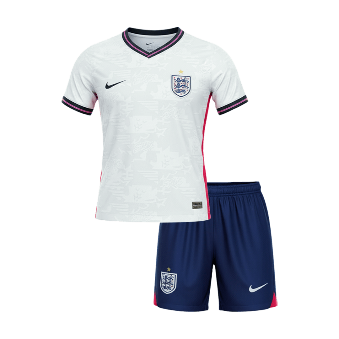 Engeland Thuisshirt Kit Wereldbeker 2026 Kind Wit