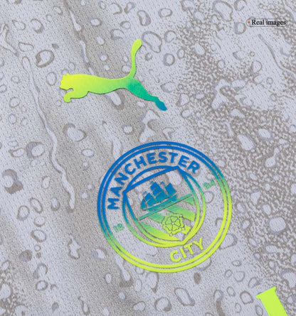 Manchester City Derde Thuisshirt Kit 2025/26 Kinderen Grijs