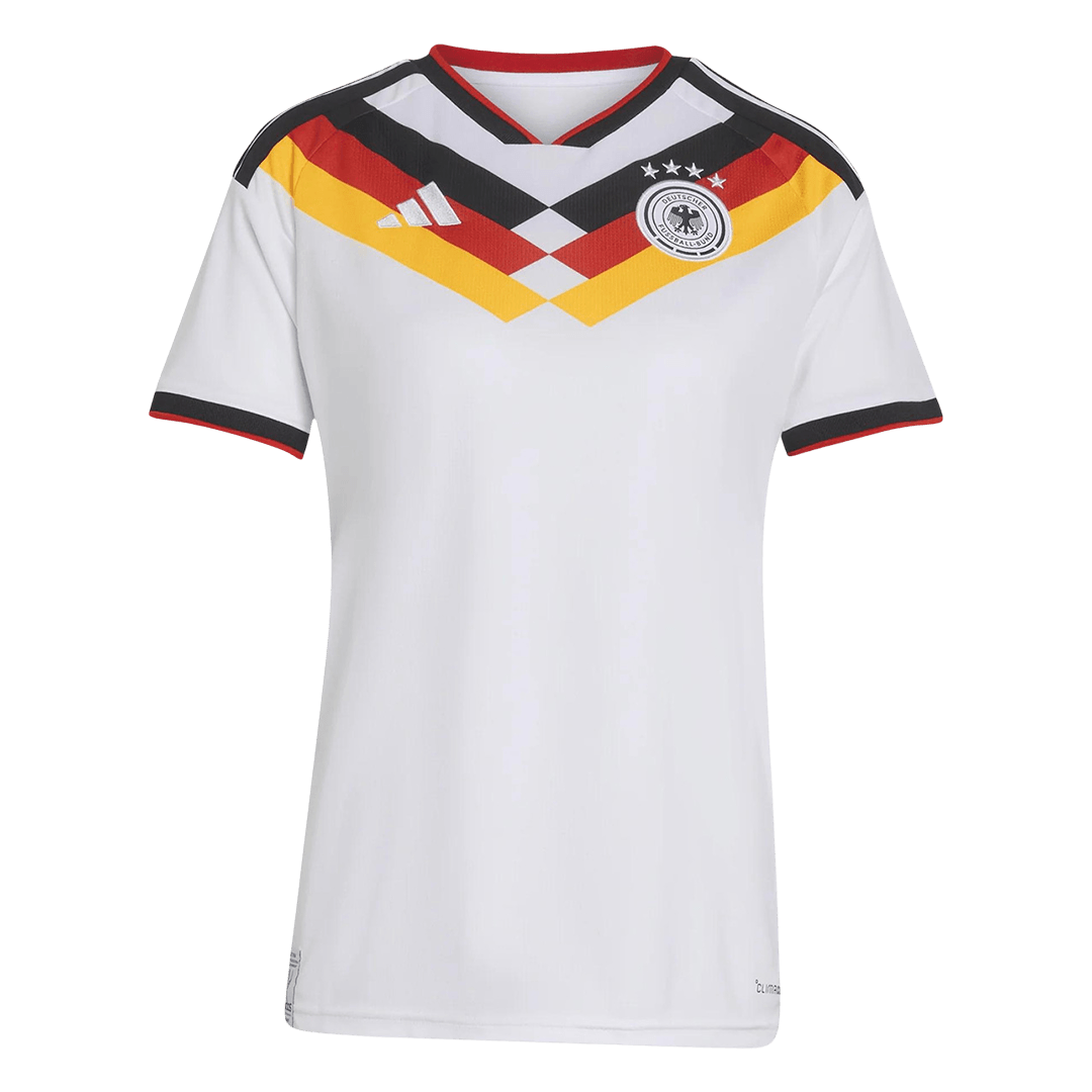 Vente Flash Femme Allemagne Domicile Maillot - Coupe du Monde 2026 Blanc